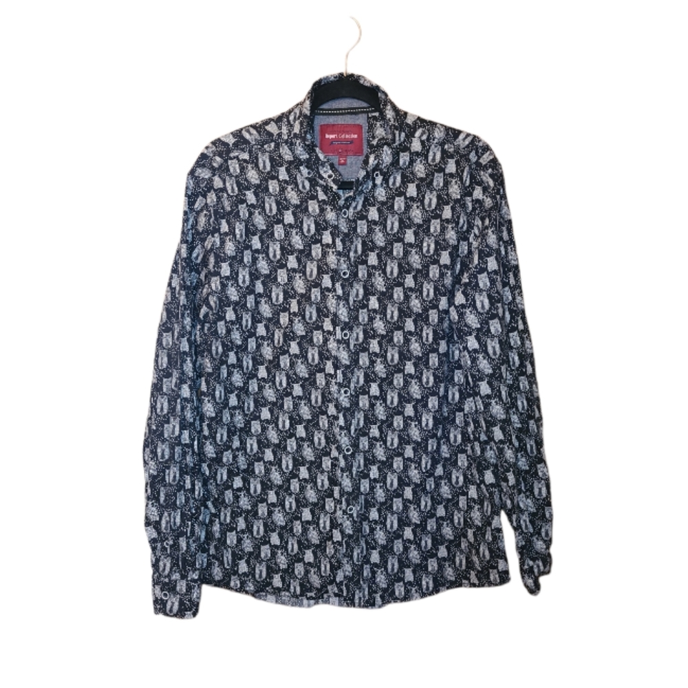 Report Collection Owl Botton Down‎ Blouse